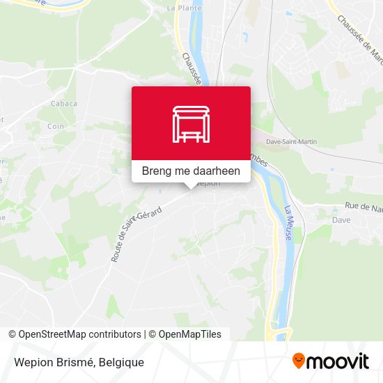Wepion Brismé kaart