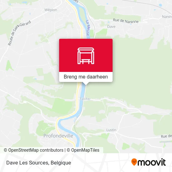 Dave Les Sources kaart