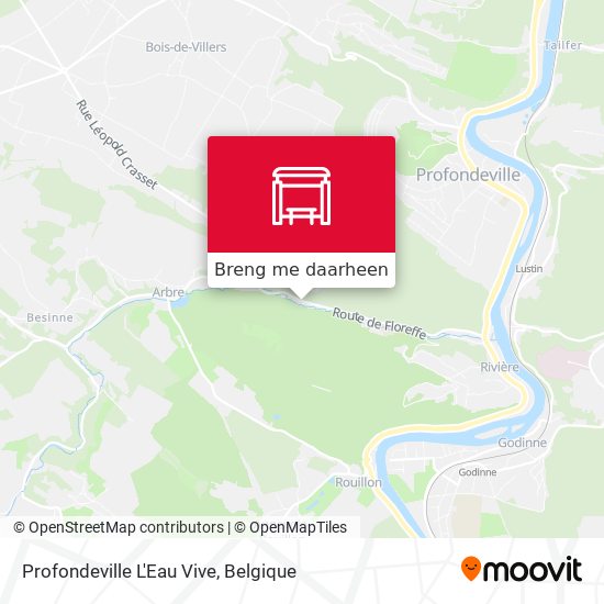 Profondeville L'Eau Vive kaart