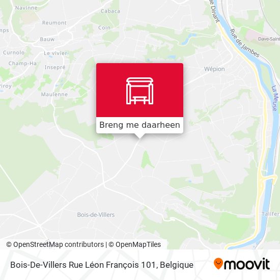 Bois-De-Villers Rue Léon François 101 kaart