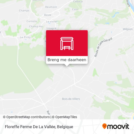 Floreffe Ferme De La Vallée kaart