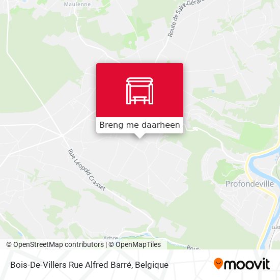 Bois-De-Villers Rue Alfred Barré kaart