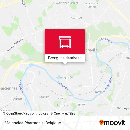 Moignelee Pharmacie kaart