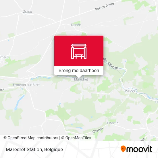 Maredret Station kaart
