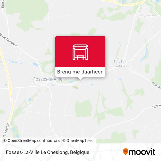 Fosses-La-Ville Le Cheslong kaart