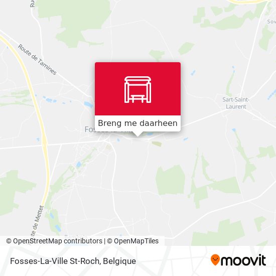 Fosses-La-Ville St-Roch kaart