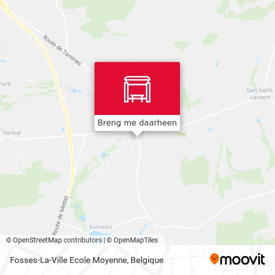 Fosses-La-Ville Ecole Moyenne kaart
