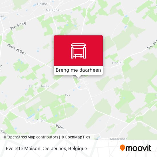 Evelette Maison Des Jeunes kaart