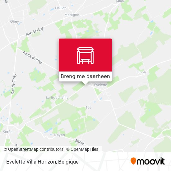 Evelette Villa Horizon kaart