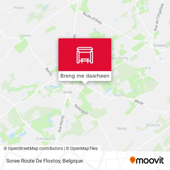 Soree Route De Flostoy kaart