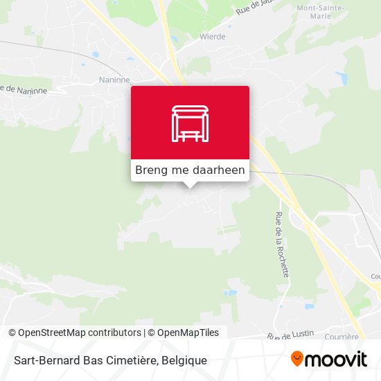 Sart-Bernard Bas Cimetière kaart