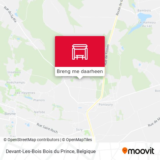 Devant-Les-Bois Bois du Prince kaart