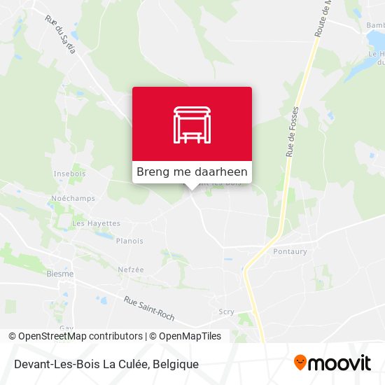 Devant-Les-Bois La Culée kaart
