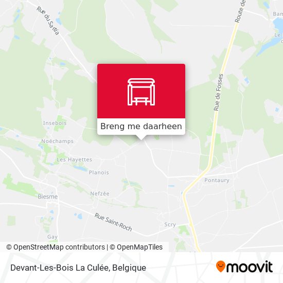 Devant-Les-Bois La Culée kaart