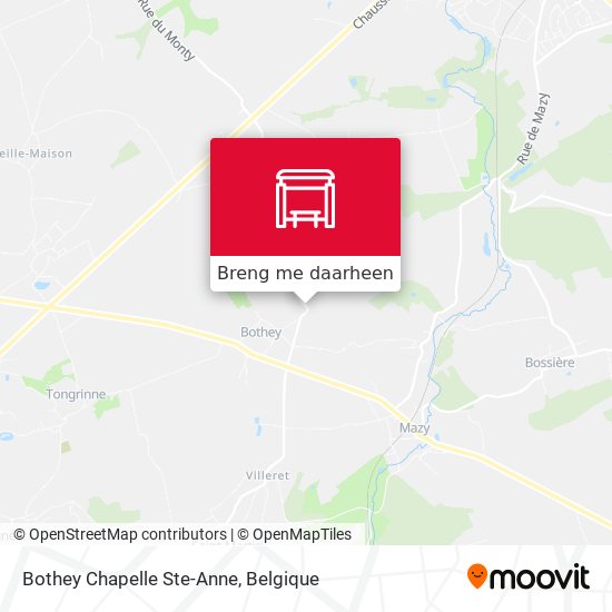 Bothey Chapelle Ste-Anne kaart