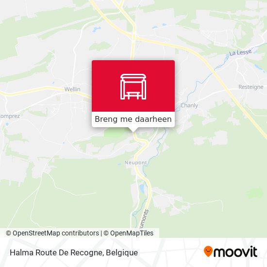 Halma Route De Recogne kaart