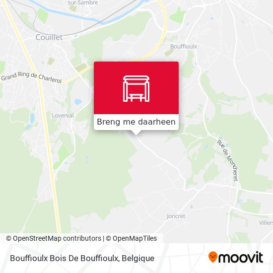 Bouffioulx Bois De Bouffioulx kaart