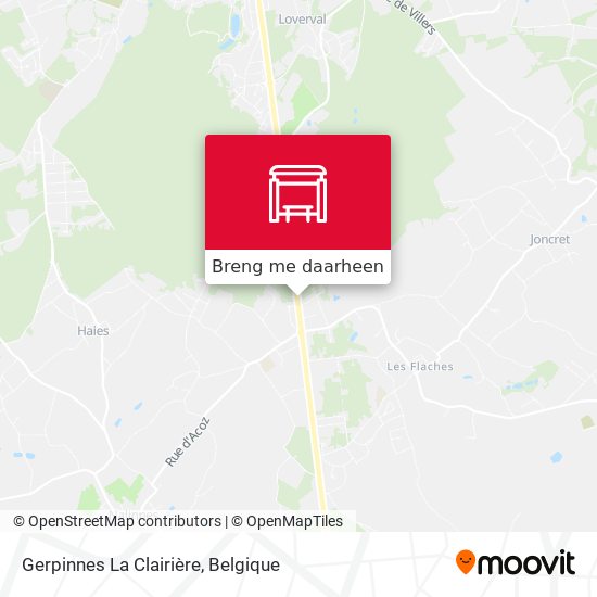 Gerpinnes La Clairière kaart
