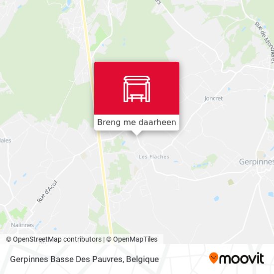 Gerpinnes Basse Des Pauvres kaart