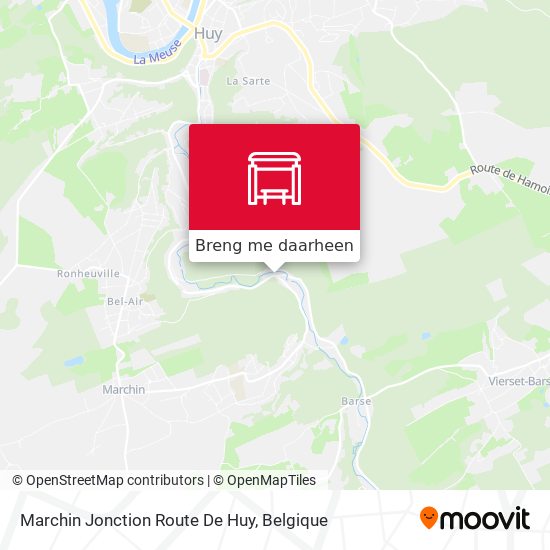 Marchin Jonction Route De Huy kaart
