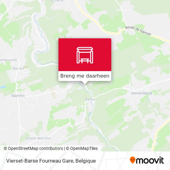 Vierset-Barse Fourneau Gare kaart