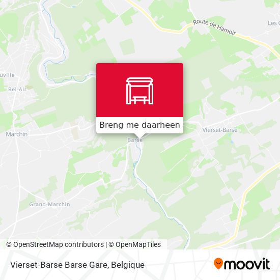 Vierset-Barse Barse Gare kaart