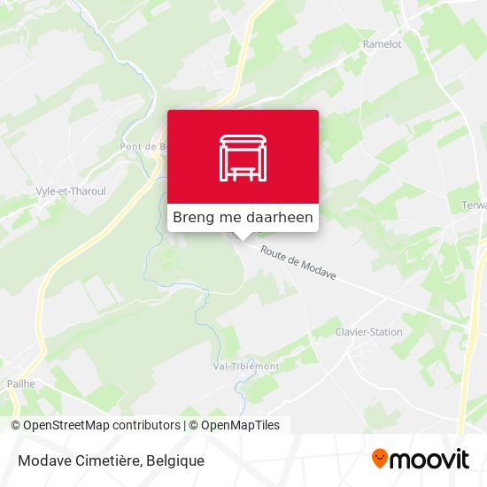 Modave Cimetière kaart