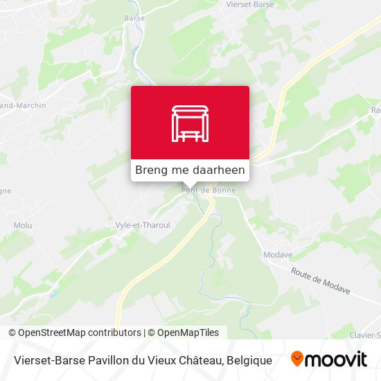 Vierset-Barse Pavillon du Vieux Château kaart
