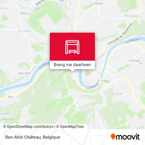 Ben-Ahin Château kaart