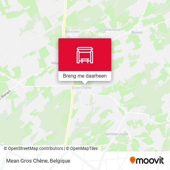 Mean Gros Chêne kaart