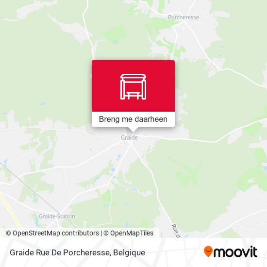 Graide Rue De Porcheresse kaart