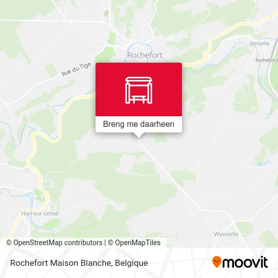 Rochefort Maison Blanche kaart