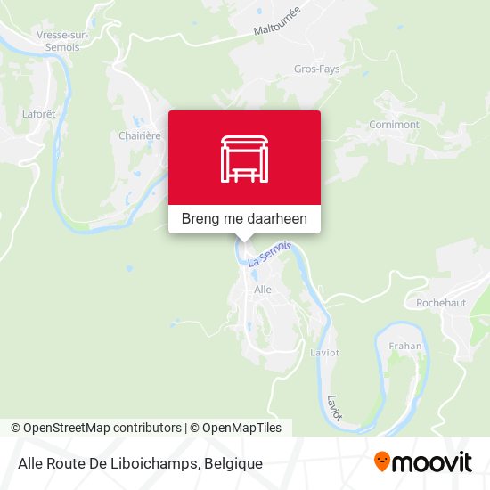 Alle Route De Liboichamps kaart
