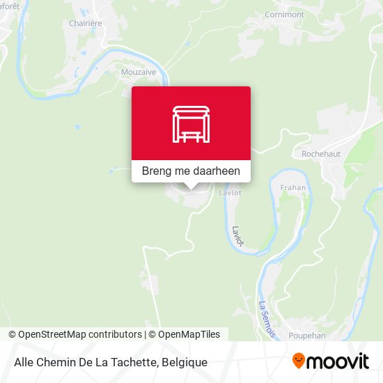 Alle Chemin De La Tachette kaart