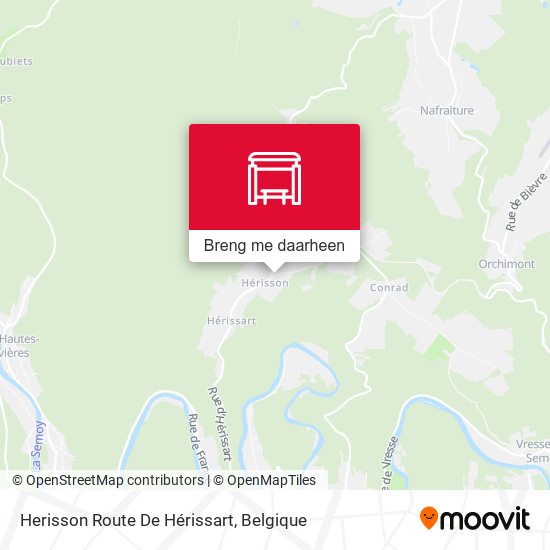 Herisson Route De Hérissart kaart