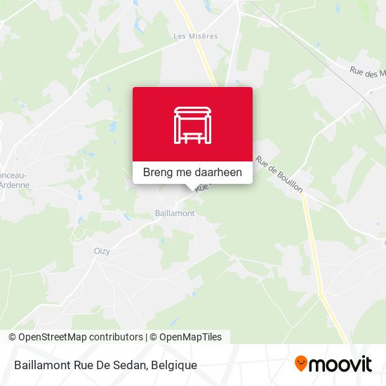 Baillamont Rue De Sedan kaart
