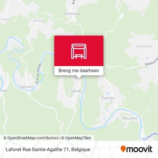 Laforet Rue Sainte-Agathe 71 kaart