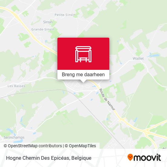 Hogne Chemin Des Epicéas kaart