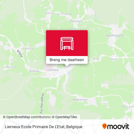 Lierneux Ecole Primaire De L'Etat kaart