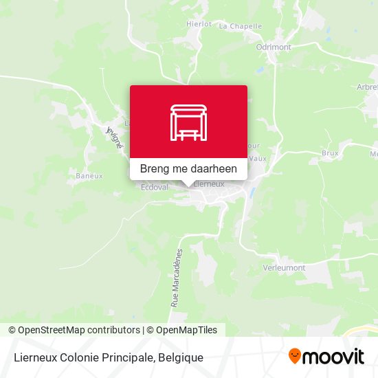 Lierneux Colonie Principale kaart