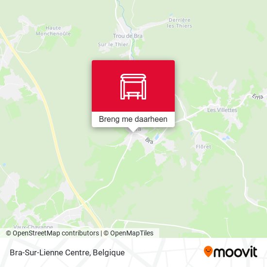 Bra-Sur-Lienne Centre kaart