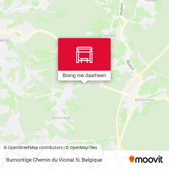 Burnontige Chemin du Vicinal 5i kaart