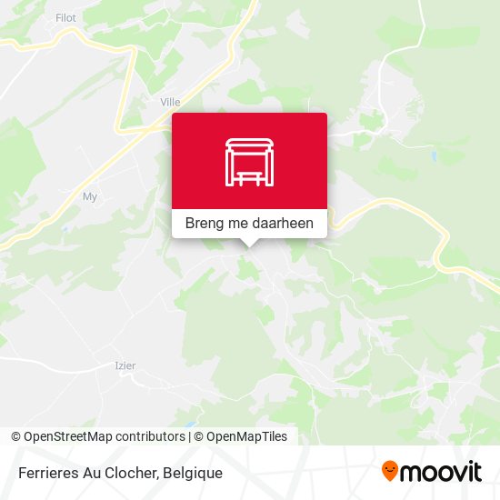Ferrieres Au Clocher kaart