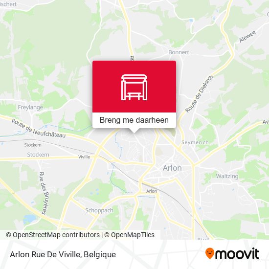 Arlon Rue De Viville kaart