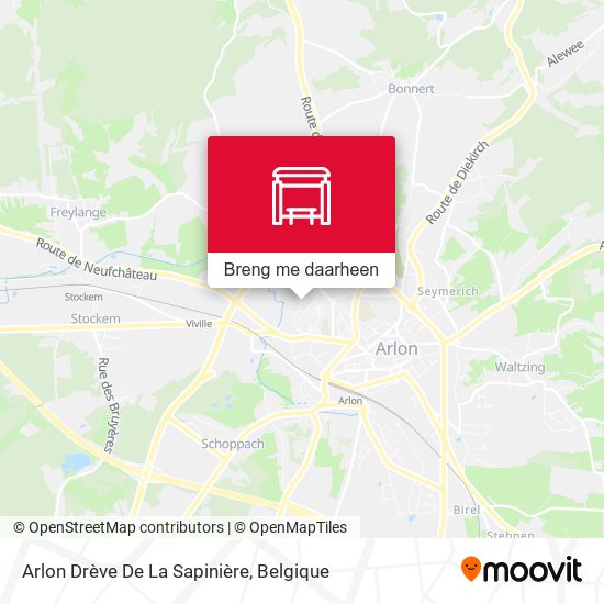 Arlon Drève De La Sapinière kaart