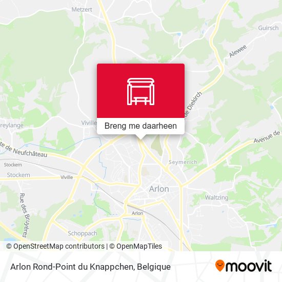 Arlon Rond-Point du Knappchen kaart