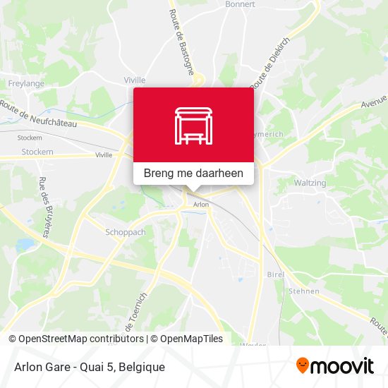 Arlon Gare - Quai 5 kaart