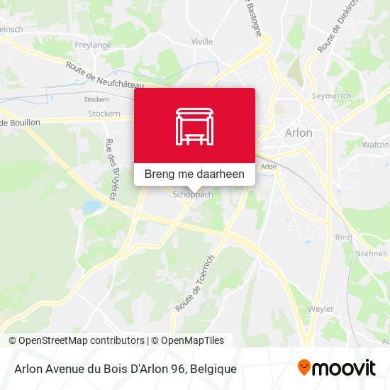 Arlon Avenue du Bois D'Arlon 96 kaart