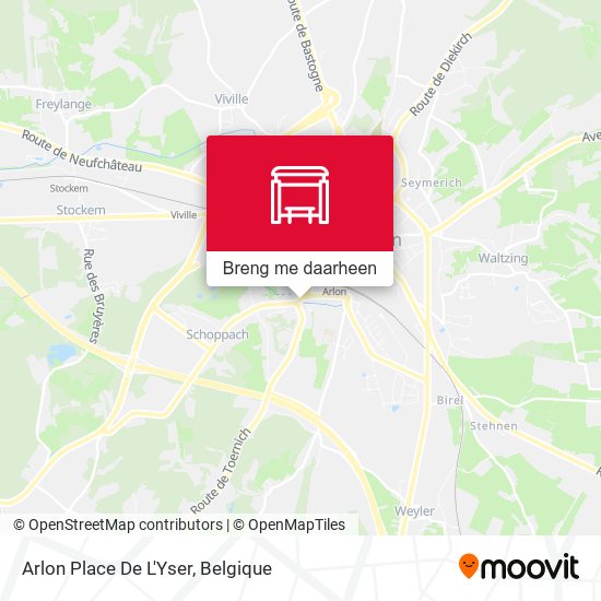 Arlon Place De L'Yser kaart