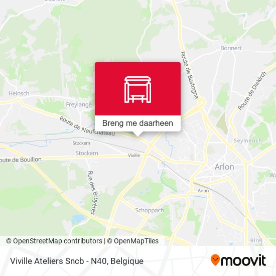 Viville Ateliers Sncb - N40 kaart